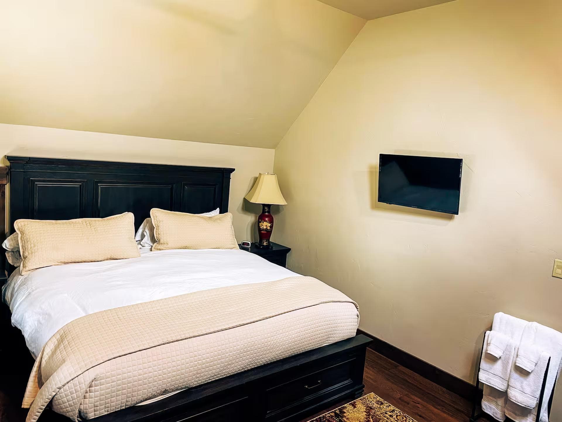 First of two bedrooms with king size beds